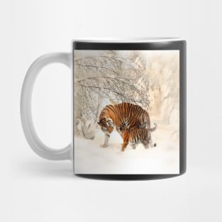 TIGER FAMILY SNOW AND WINTER FUN Mug